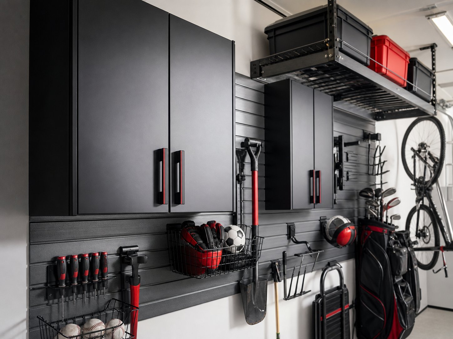 Slatwall and cabinet detail inspiration